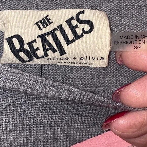 Alice + Olivia x The Beatles “Nikia” sweater S (no white shirt underneath)